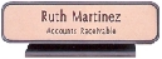 7129 black or gray desk holder with nameplate, engraved nameplate in black or gray desk holder