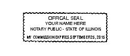 selfinking Illinois notary stamp, Illinois notary