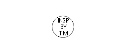 5/8" diameter, round stamp, inspector stamp